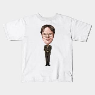 Big Head Dwight Kids T-Shirt